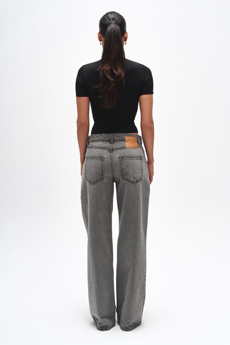 BENU Damen Graue Straight Leg Jeans - Image 2