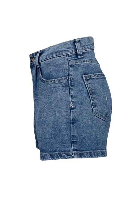 BENU Damen Blau Graue Denim Shorts - Image 5