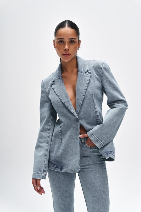 BENU Damen Blauer Jeansblazer - Image 3