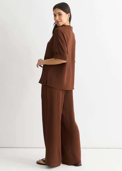Braunes Oversize-Shirt von Air Flow - Image 3