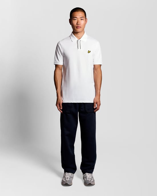 Poloshirt mit kontrastierenden Ärmelbündchen - Image 2