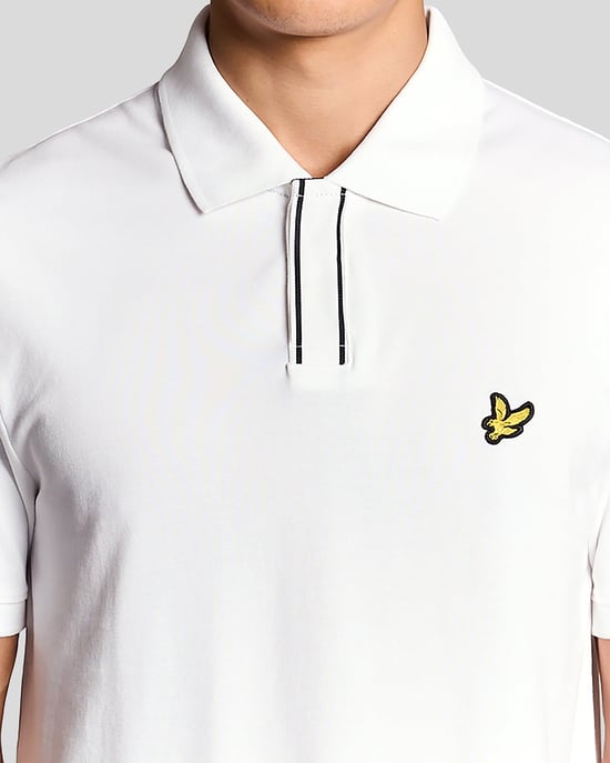Poloshirt mit kontrastierenden Ärmelbündchen - Image 3