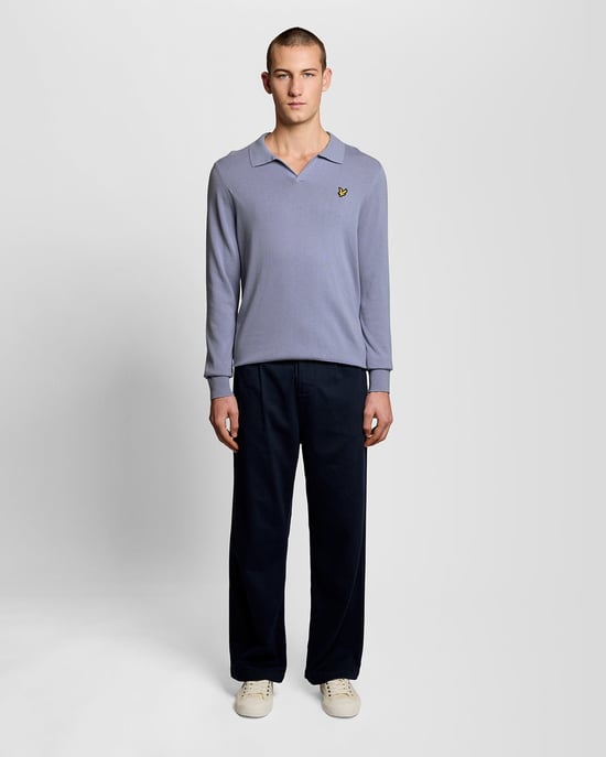 Baumwoll-Polo-Kragenpullover - Image 2