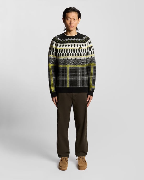 Fair Isle Strick-Tartan-Pullover - Image 2