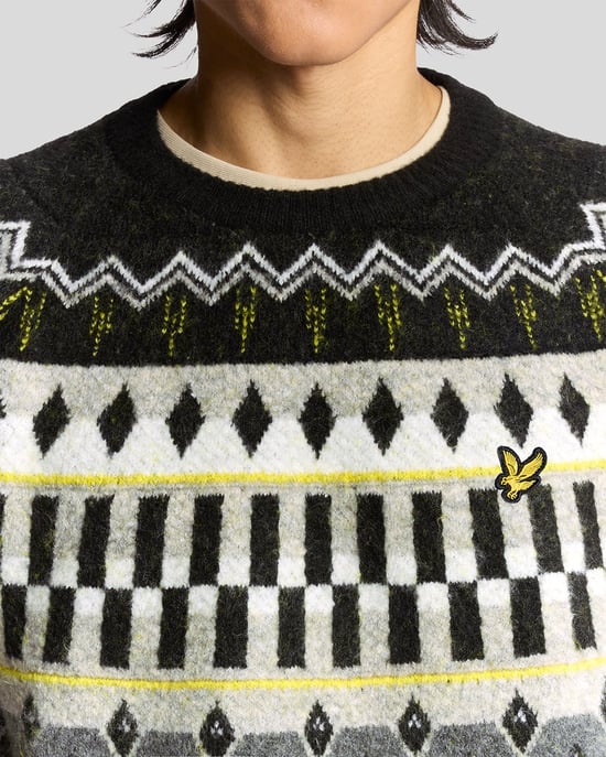 Fair Isle Strick-Tartan-Pullover - Image 3