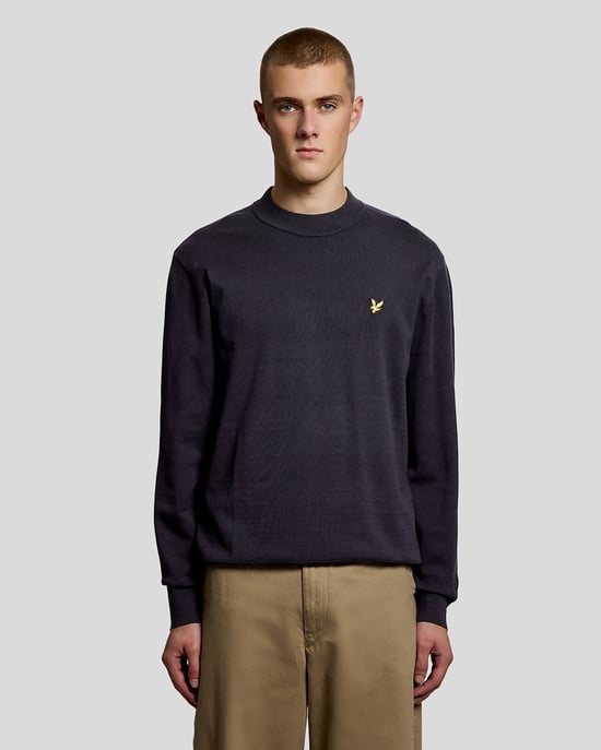 Entspannt geschnittener Stehkragen-Pullover - Image 1