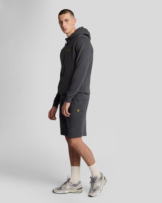 Lyle & Scott Plain Gunmetal Grey Sweatshorts - Image 2