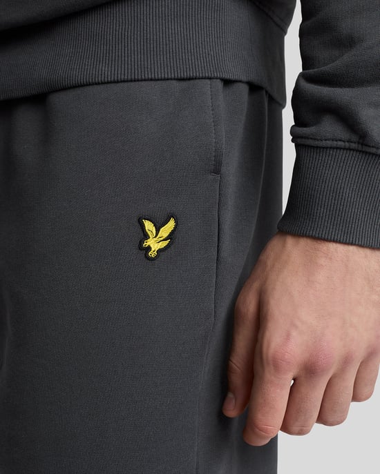 Lyle & Scott Plain Gunmetal Grey Sweatshorts - Image 4