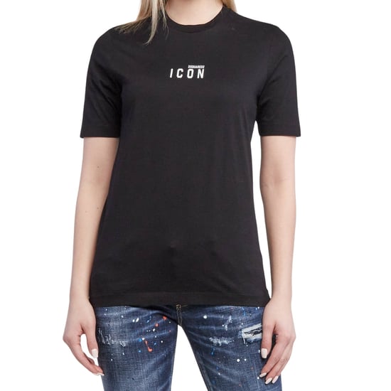 Dsquared2 Icon Kleines Brustlogo Schwarzes T-shirt - Image 2