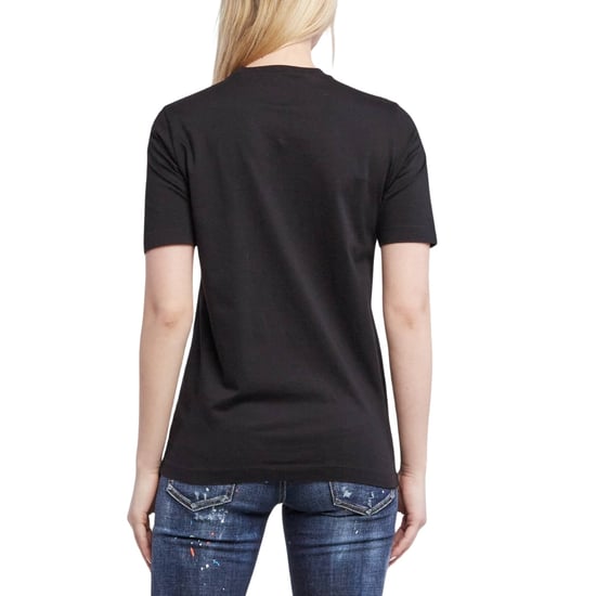 Dsquared2 Icon Kleines Brustlogo Schwarzes T-shirt - Image 3