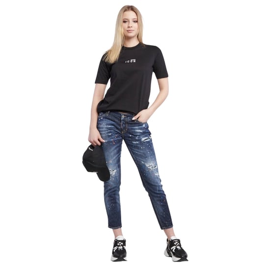 Dsquared2 Icon Kleines Brustlogo Schwarzes T-shirt - Image 5