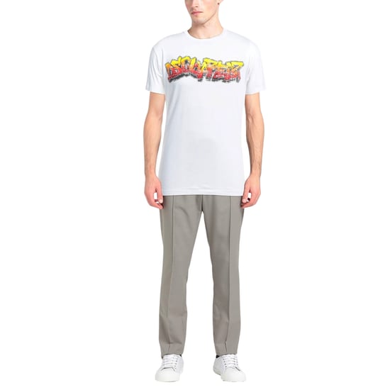 Dsquared2 Wall Tag Logo Weißes T-shirt - Image 2