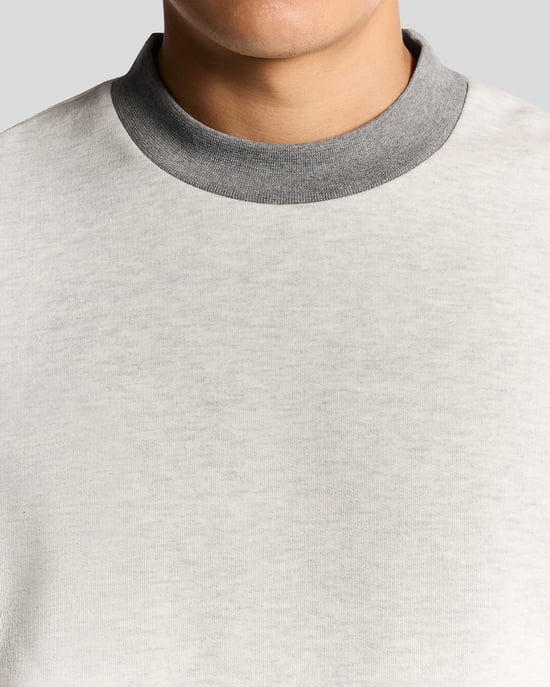 Halb Raglanärmeln Paneel-Sweatshirt - Image 3