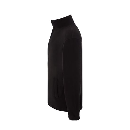 JHK - Fleecejacke Durchgehender Reißverschluss für Herren (Schwarz) - Image 3
