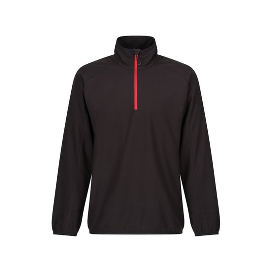Regatta - "Navigate" Fleece mit halbem Reißverschluss für Herren (Schwarz/Rot) - Image 1