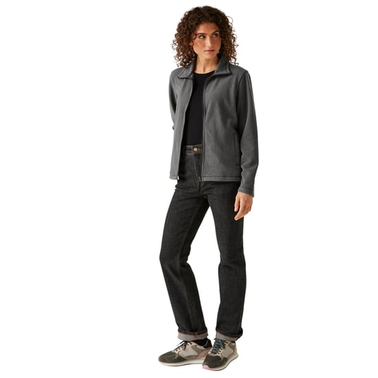 Regatta - "Micro" Fleecejacke Durchgehender Reißverschluss für Damen (Mittelgrau) - Image 3