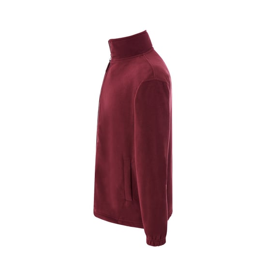 JHK - Fleecejacke Durchgehender Reißverschluss für Herren (Burgunderrot) - Image 3