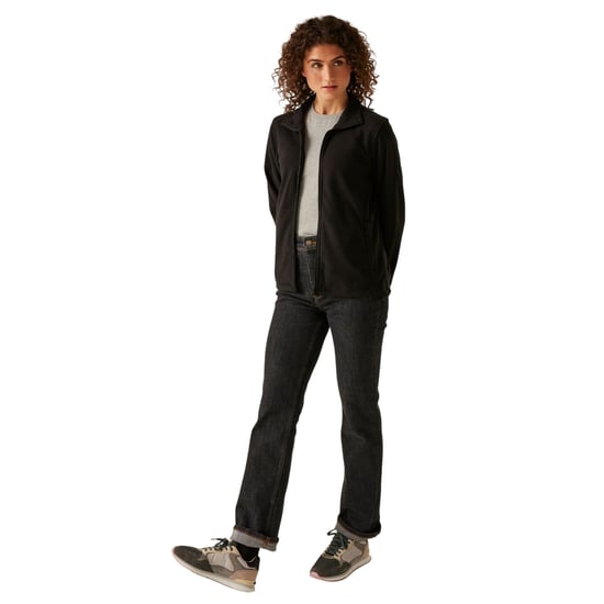 Regatta - "Micro" Fleecejacke Durchgehender Reißverschluss für Damen (Schwarz) - Image 3