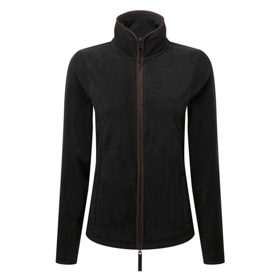 Premier - "Artisan" Fleecejacke für Damen (Schwarz/Braun) - Image 1