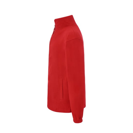 JHK - Fleecejacke Durchgehender Reißverschluss für Herren (Rot) - Image 3