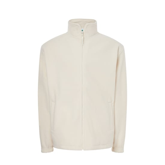 JHK - Fleecejacke Durchgehender Reißverschluss für Herren (Naturweiß) - Image 1
