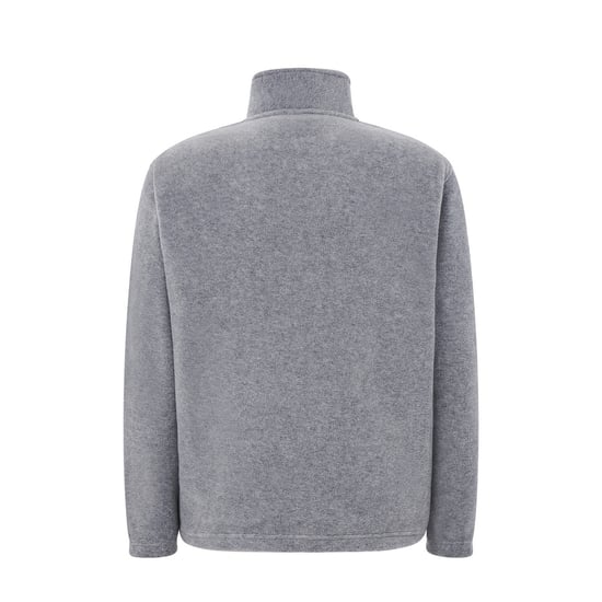 JHK - Fleecejacke Durchgehender Reißverschluss für Herren (Grau meliert) - Image 2
