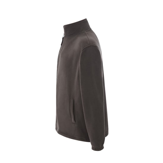 JHK - Fleecejacke Durchgehender Reißverschluss für Herren (Grau meliert) - Image 3