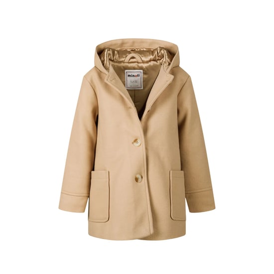 Minoti - Mantel für Mädchen, mit Kapuze, Winter, Kurz (Beige) - Image 4