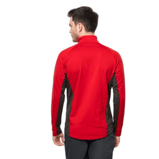 Jack Wolfskin - "Morobbia" Fleecejacke für Herren (Rot/Schwarz) - Image 2