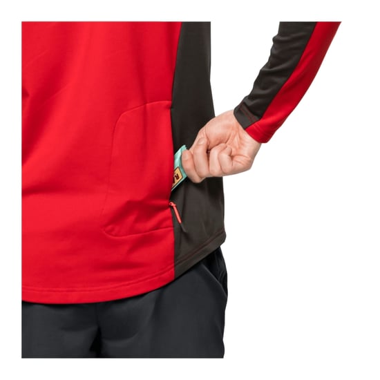 Jack Wolfskin - "Morobbia" Fleecejacke für Herren (Rot/Schwarz) - Image 3