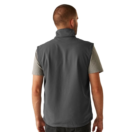Regatta - "Octagon II" Weste Zum Bedrucken für Herren (Mittelgrau/Schwarz) - Image 3