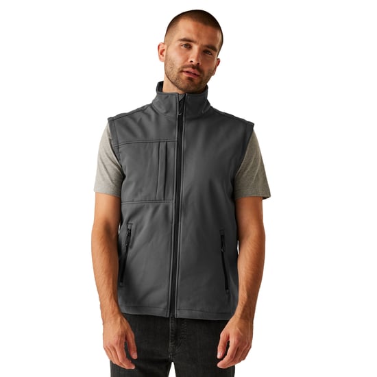 Regatta - "Octagon II" Weste Zum Bedrucken für Herren (Mittelgrau/Schwarz) - Image 4
