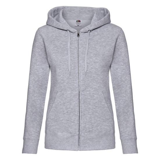 Fruit of the Loom - "Premium" Sweatjacke mit Kapuze für Damen (Grau meliert) - Image 1