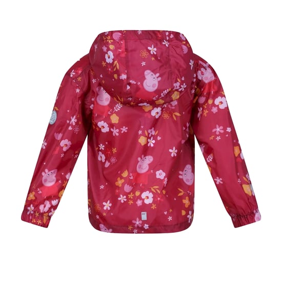 Regatta - "Floral" Jacke, wasserfest Zum Falten für Kinder (Beeren Pink /Herbstfarben) - Image 2