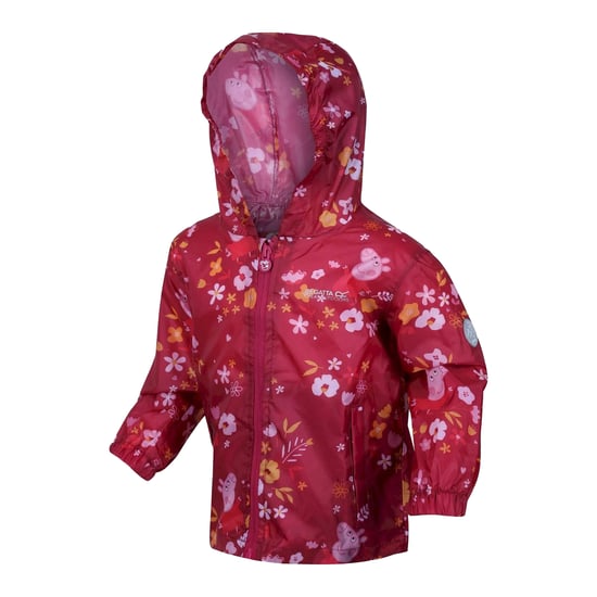 Regatta - "Floral" Jacke, wasserfest Zum Falten für Kinder (Beeren Pink /Herbstfarben) - Image 3