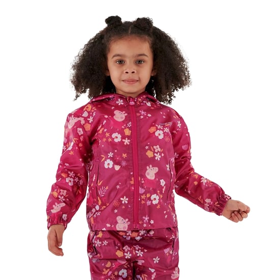 Regatta - "Floral" Jacke, wasserfest Zum Falten für Kinder (Beeren Pink /Herbstfarben) - Image 5