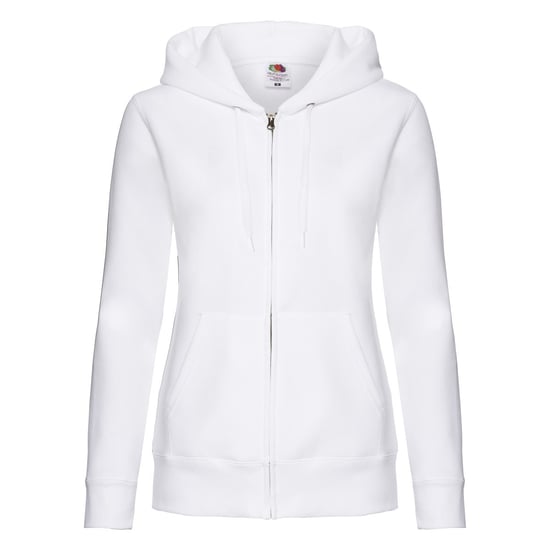 Fruit of the Loom - "Premium" Sweatjacke mit Kapuze für Damen (Weiß) - Image 1