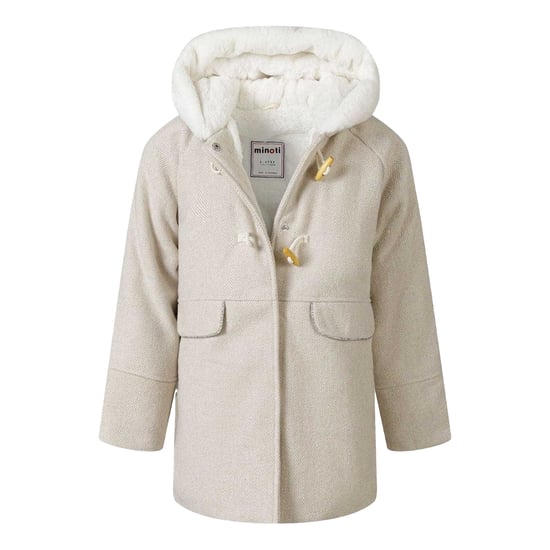 Minoti - Steppjacke für Mädchen, mit Kapuze (Grau) - Image 3