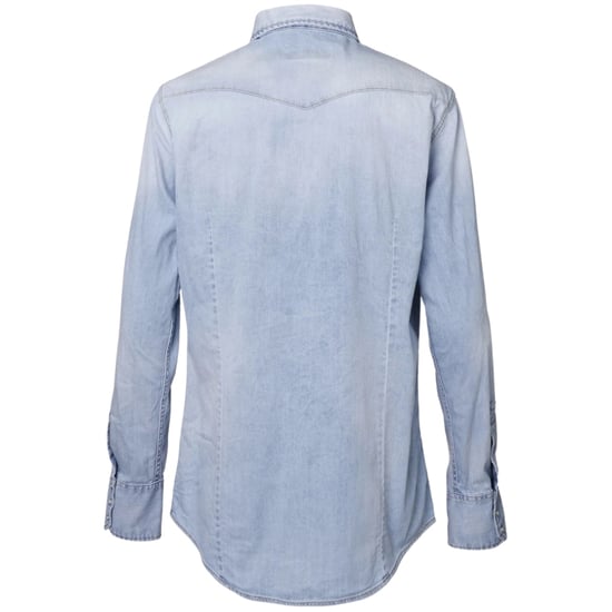 Dsquared2 Klassisches Westernhemd In Verwaschenem Denimblau - Image 2