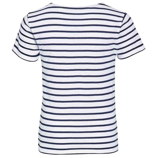 SOLS - "Miles" T-Shirt Rundhalsausschnitt für Kinder (Weiß/Marineblau) - Image 2