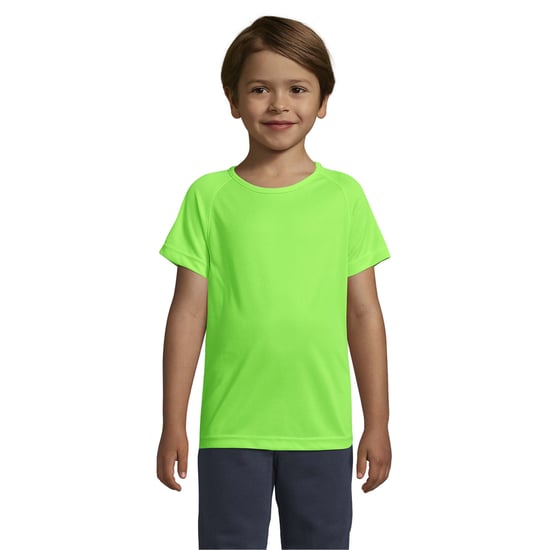 SOLS - "Sporty" T-Shirt für Kinder Raglanärmel (Neon-Grün) - Image 1