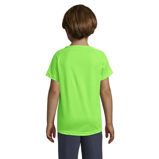 SOLS - "Sporty" T-Shirt für Kinder Raglanärmel (Neon-Grün) - Image 2