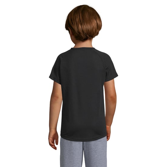 SOLS - "Sporty" T-Shirt für Kinder Raglanärmel (Schwarz) - Image 2