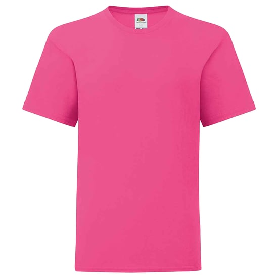 Fruit of the Loom - "Iconic" T-Shirt für Kinder (Fuchsie) - Image 1