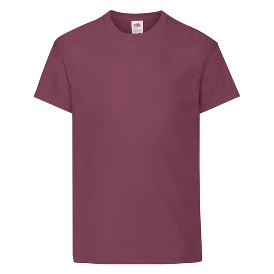 Fruit of the Loom - "Original" T-Shirt für Kinder (Burgunderrot) - Image 1