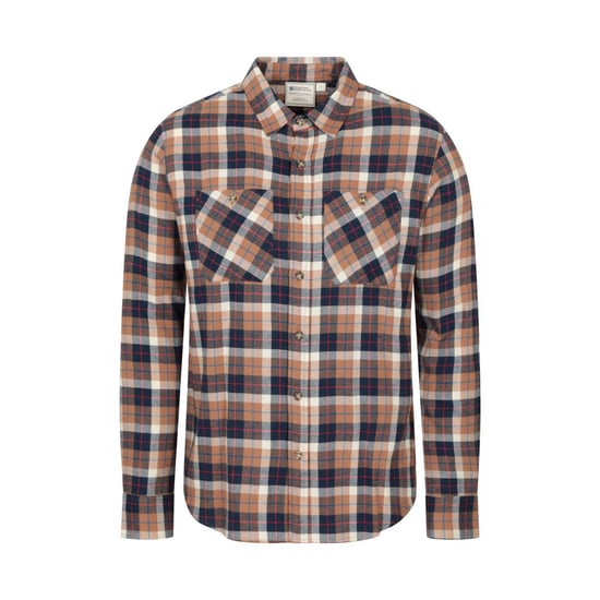 Mountain Warehouse - "Maine" Hemd für Herren, Flanell, Langärmlig (Hellbraun) - Image 1