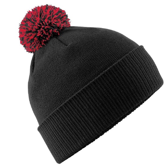 Beechfield - Mütze für Herren/Damen Unisex (Schwarz/Rot) - Image 1