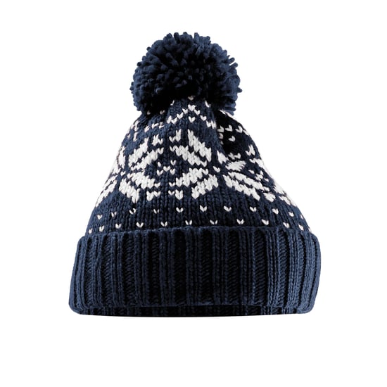 Beechfield - "Snowstar" Mütze für Herren/Damen Unisex (Dunkelblau/Weiß) - Image 1