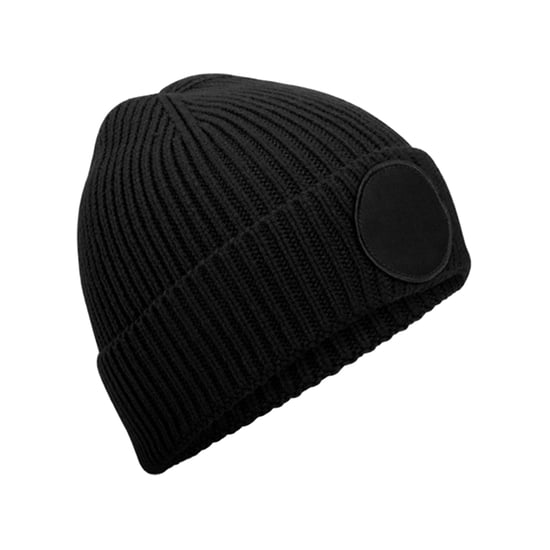 Beechfield - Mütze Runder Aufnäher (Schwarz) - Image 1