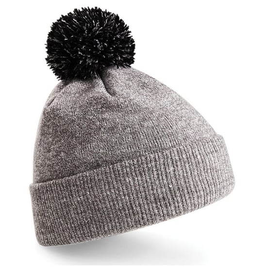 Beechfield - Mütze für Herren/Damen Unisex (Grau meliert/Schwarz) - Image 2